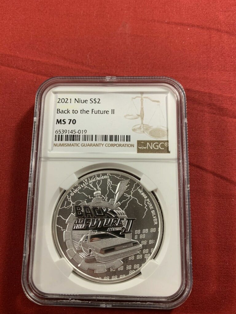 Read more about the article 2021 Niue BACK TO THE FUTURE II 1oz silver coin NGC MS70