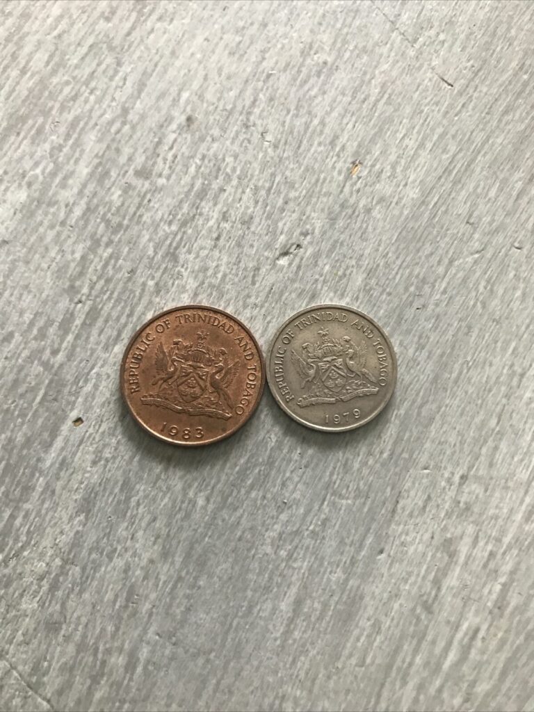 Read more about the article 2 Coins 1983 1 Cent  1979 10 Cents Trinidad And Tobago