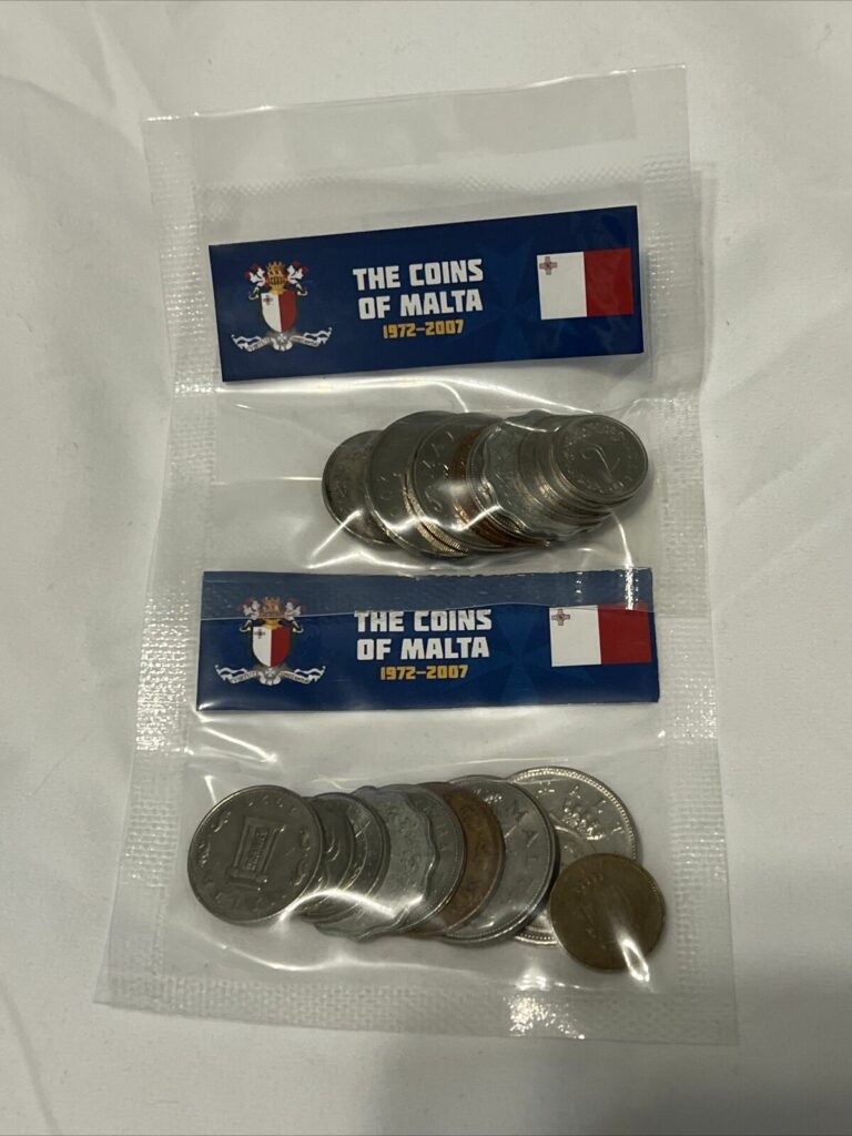 Read more about the article MALTESE COINS. Real MEDITERRANEAN. FOREIGN CURRENCY Malta 1972-2007 (3 Bags)