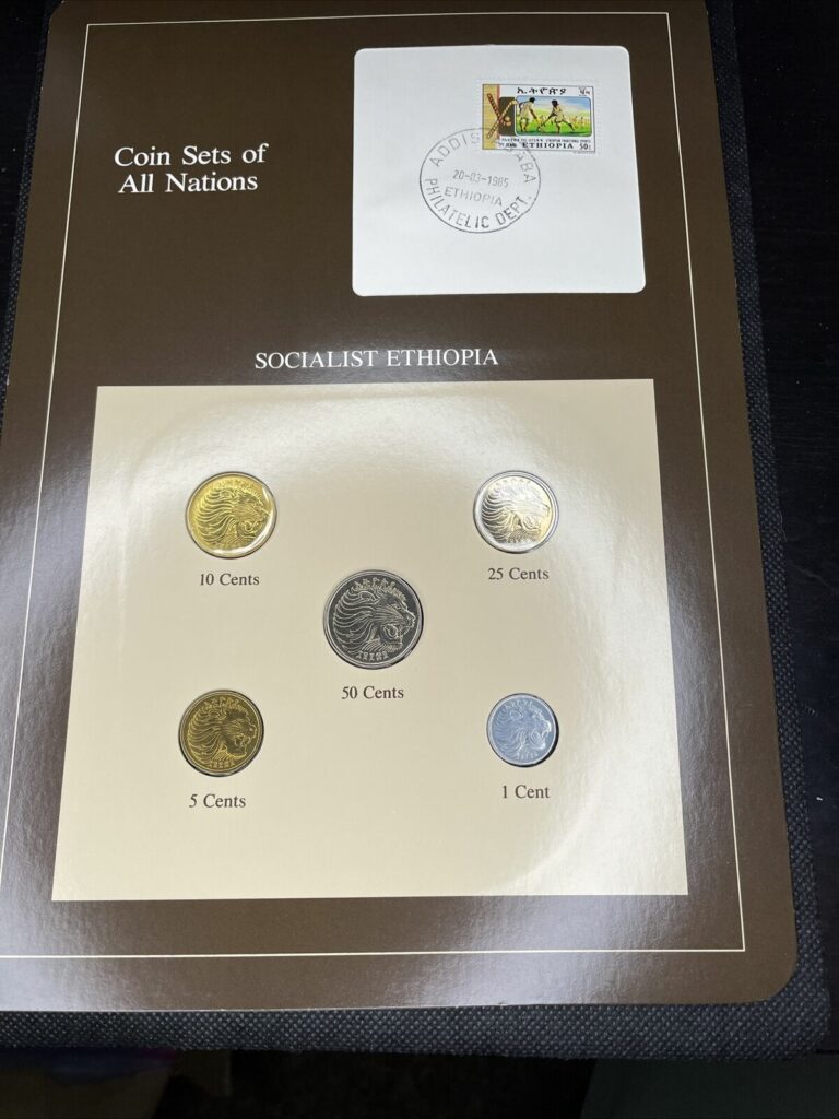 Read more about the article Coins of all Nations Ethiopia – 5 Coins and Stamp