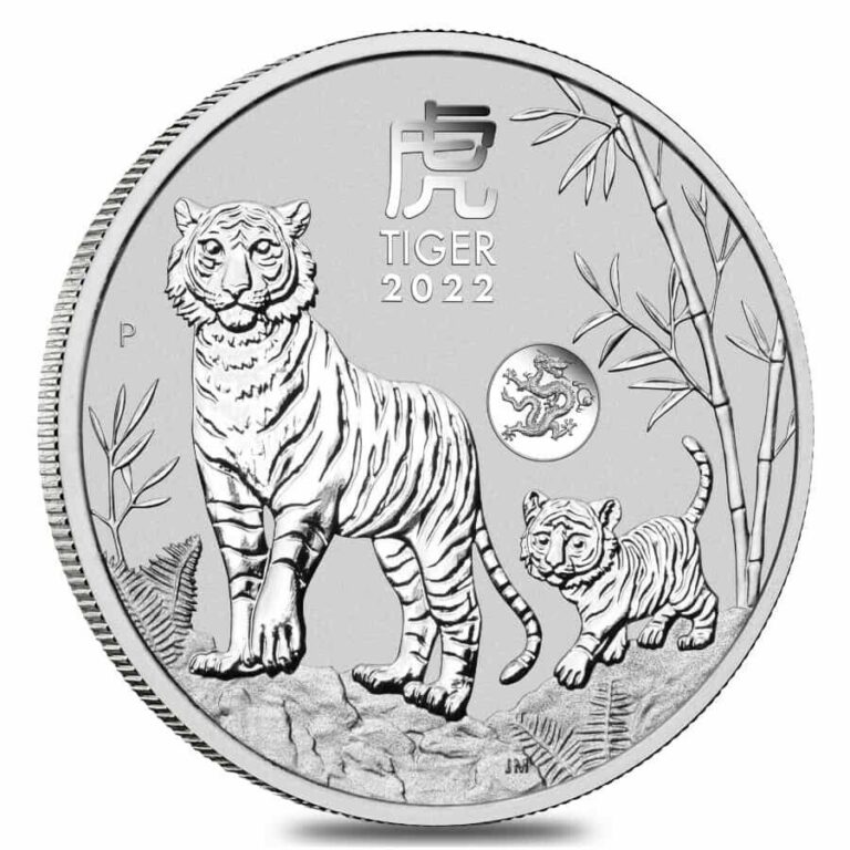 Read more about the article 2022 1 oz Silver Lunar Year of The Tiger Dragon Privy BU Australian Perth Mint