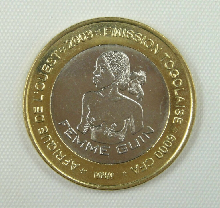 Read more about the article West Africa Togo Coin 6000 CFA 2003 UNC