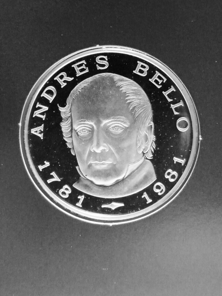 Read more about the article Venezuela Silver Coin  Andres Bello  100bs 1981  26grams  Ley 835