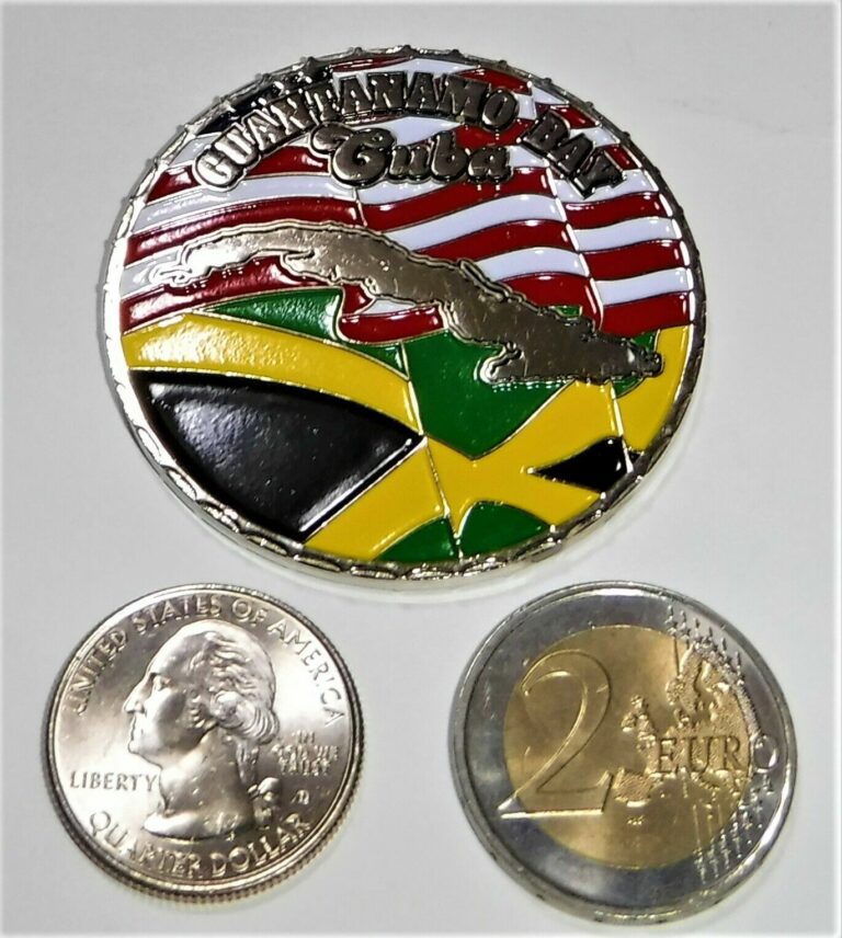 Read more about the article Challenge Coin – USN – Naval Station Guantanamo Bay Weapons Dept – Jamaican Flag