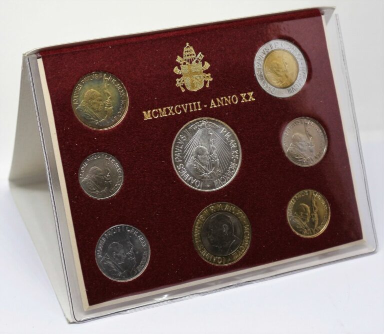 Read more about the article 1998 Vatican City Divisional Year Xx Coins Set FDC MF29980
