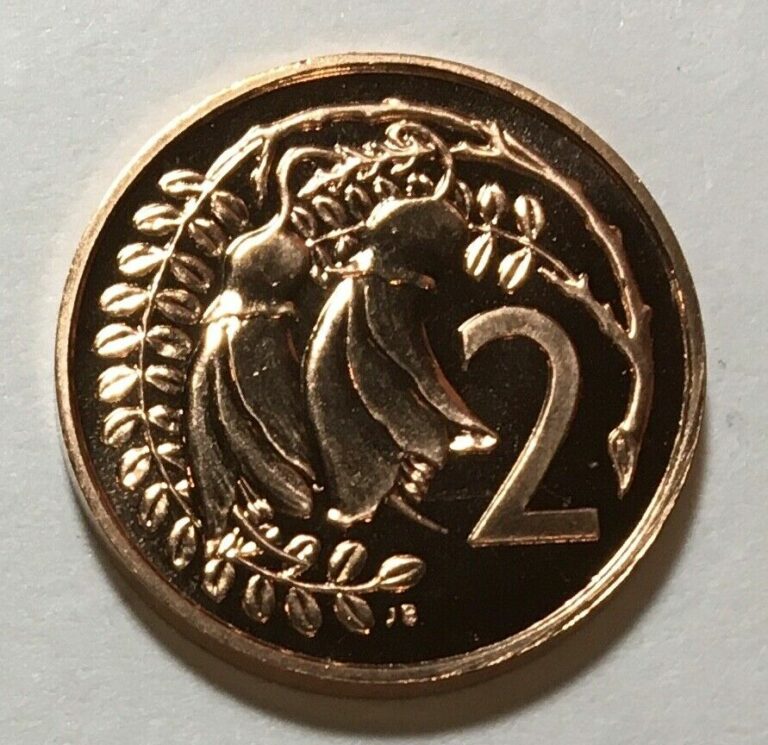 Read more about the article New Zealand 2 Cents 1984 – Golden Kowhai Tree Flowers – Brilliant Uncirculated