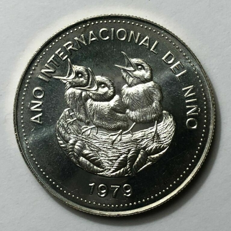 Read more about the article 1979 Costa Rica  100 Colones    * Intl. Year Of The Child * UNC *  Silver Crown
