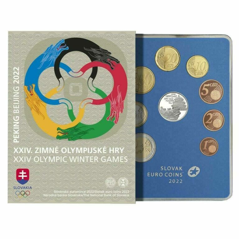 Read more about the article Slovakia 2022 year coin set proof like  XXIV Winter Olympics Beijing