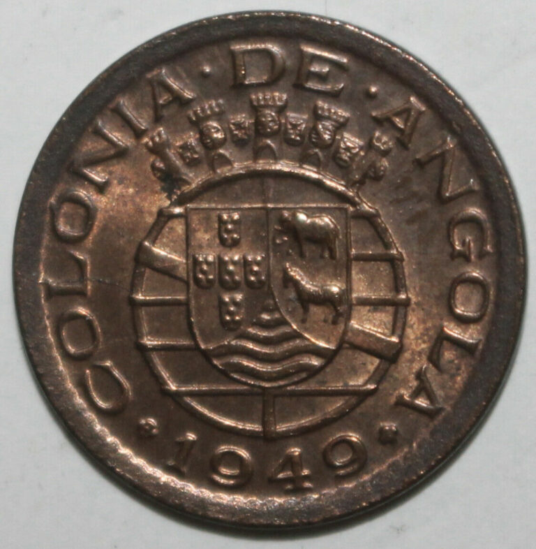 Read more about the article Portuguese Angola 10 Centavos Coin 1949 KM# 70 Colonia Revolution of 1648 Ten