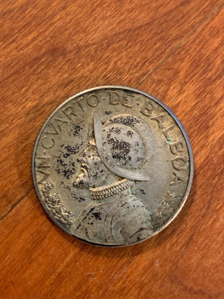 Read more about the article PANAMA  1930  1/4 BALBOA SILVER COIN  XF/ALMOST UNCIRCULATED