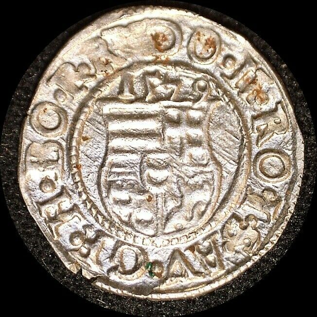 Read more about the article Hungary 1579  denar old world silver coin HIGH GRADE