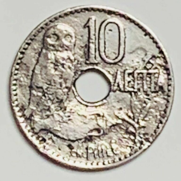 Read more about the article 1912 Greece 10 Lepta KM# 63 Circulated Condition 