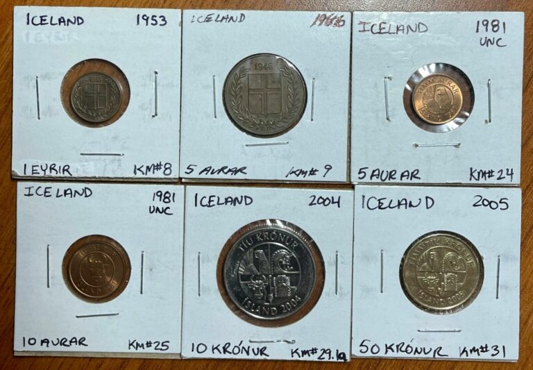 Read more about the article Iceland – Lot of 6 coins