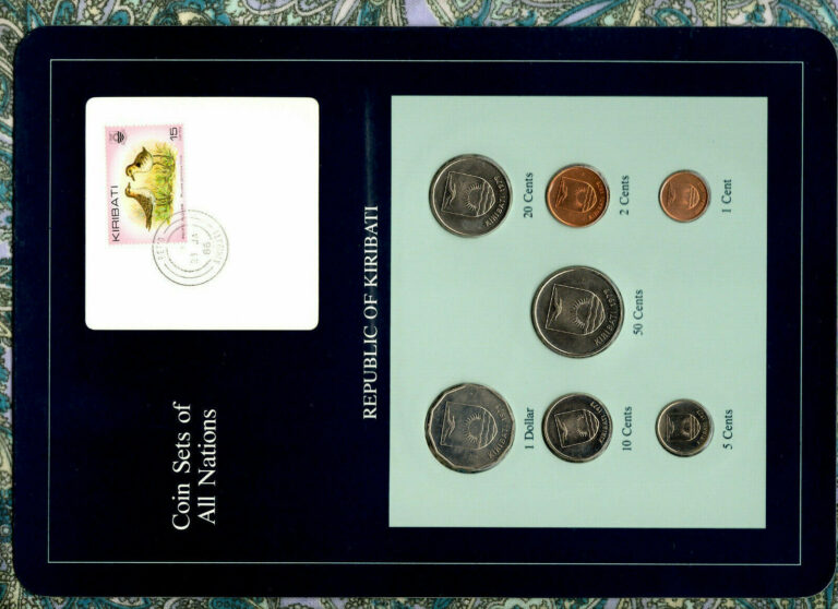 Read more about the article Coin Sets of All Nations Kiribati All 1979 UNC $1 50 20 10 5 2 1 cents