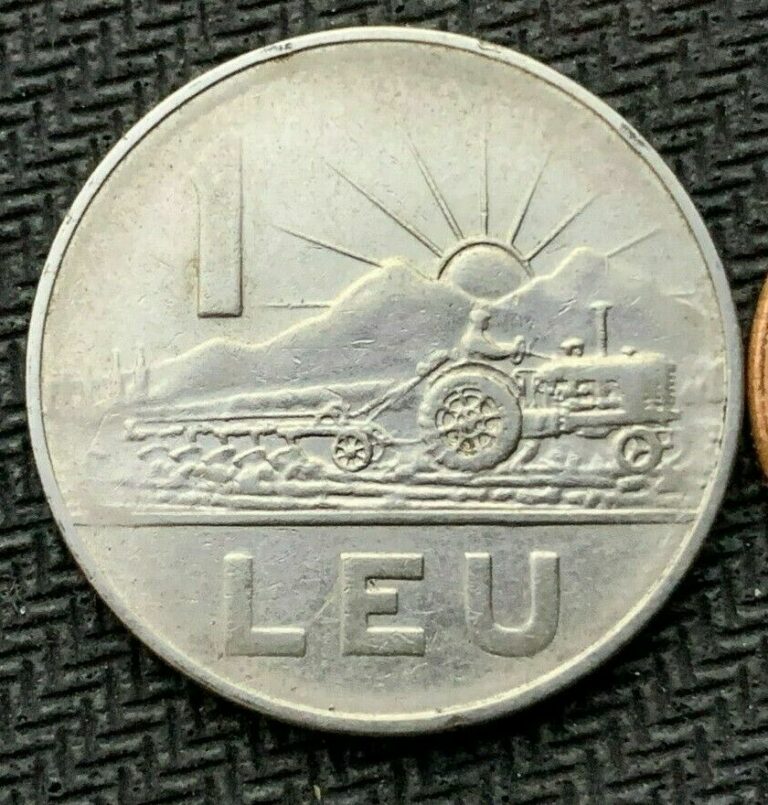 Read more about the article 1966 Romania 1 Leu Coin AU   High Grade World Coin    #B905
