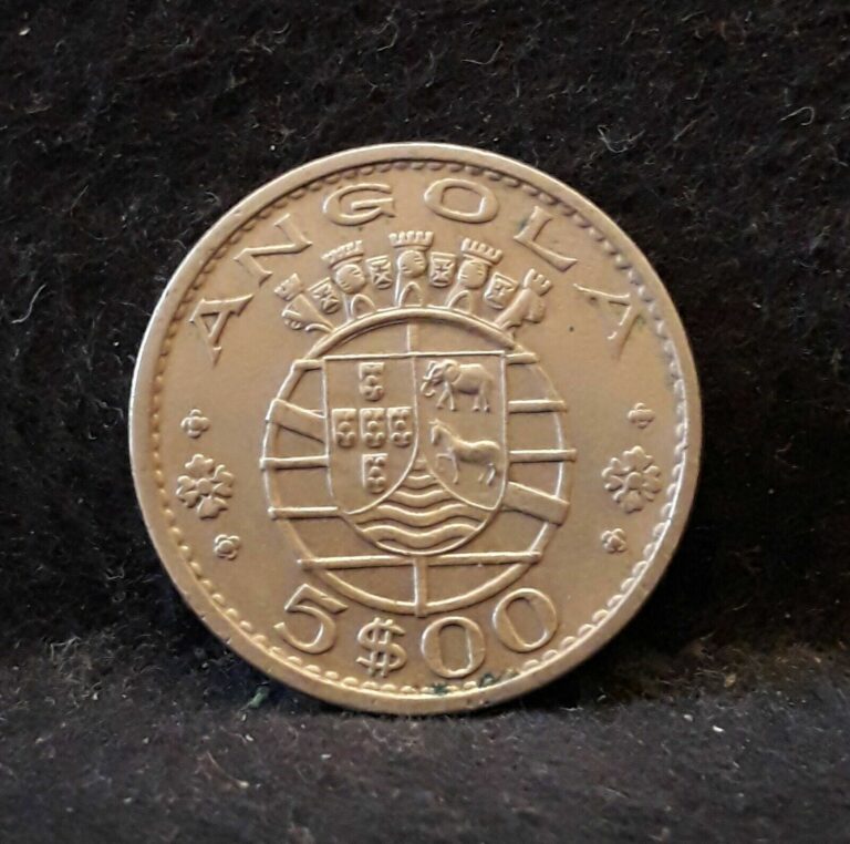Read more about the article 1972 Portuguese Angola (Colony) 5 escudos  good grade  KM-81 (AN4)
