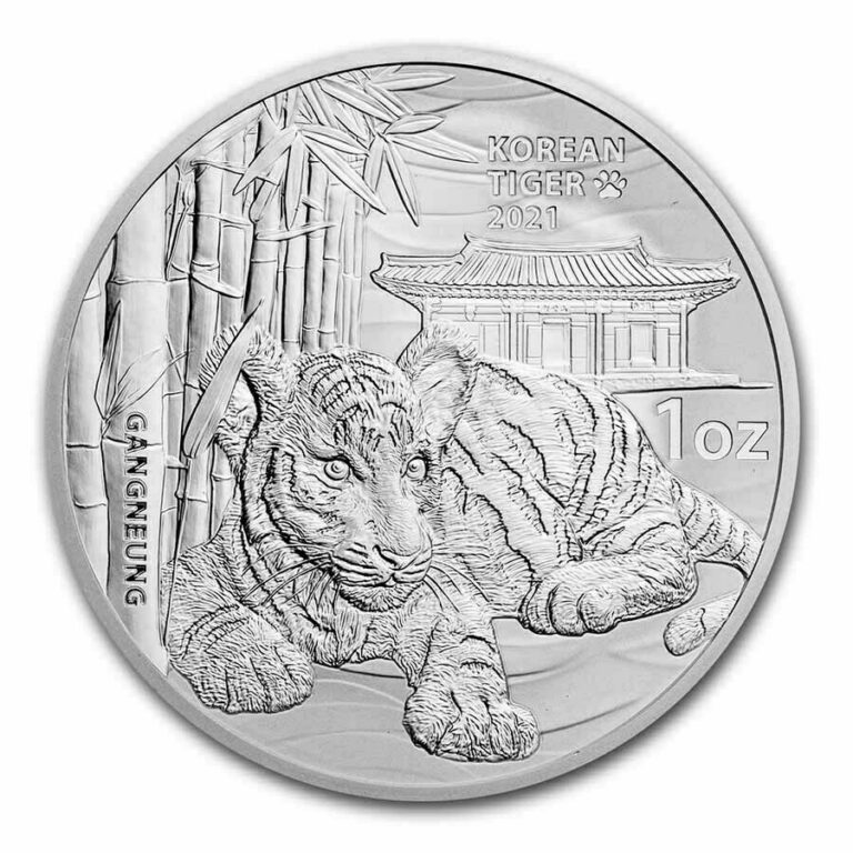 Read more about the article 2021 South Korea Tiger 1 oz .999 Silver BU Coin in Capsule ~ Only 20 000 Minted