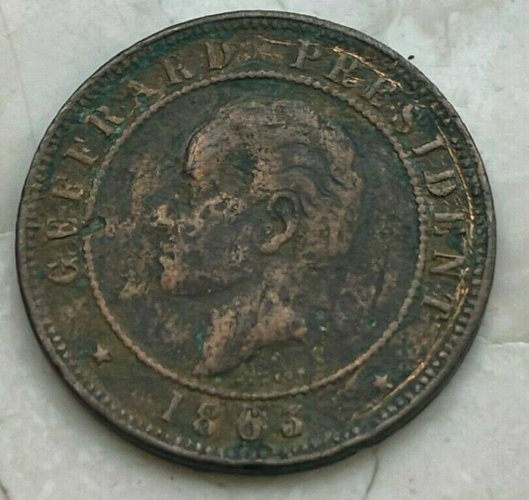 Read more about the article 1863 Haiti 20 Centimes