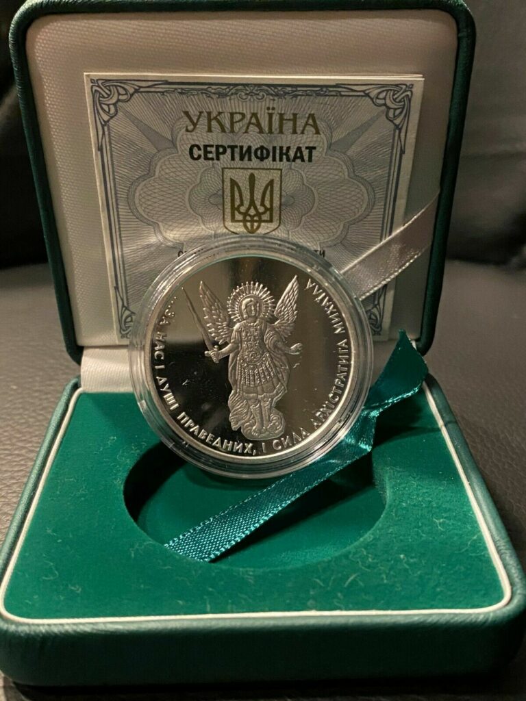 Read more about the article 2017 Ukraine 1 oz Archangel Michael Silver Proof Coin