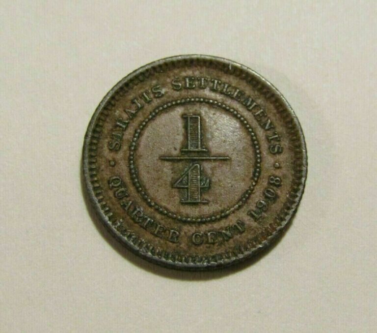 Read more about the article Malaysia Straits Settlement 1908 1/4 Cent Coin