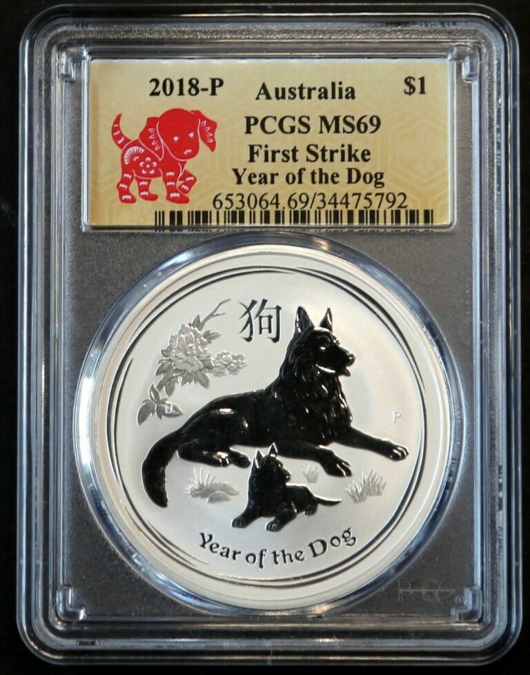 Read more about the article 2018 P Australia Year Of The Dog 1 oz. Silver NGC MS69 FS  Lot Of 3 Coins