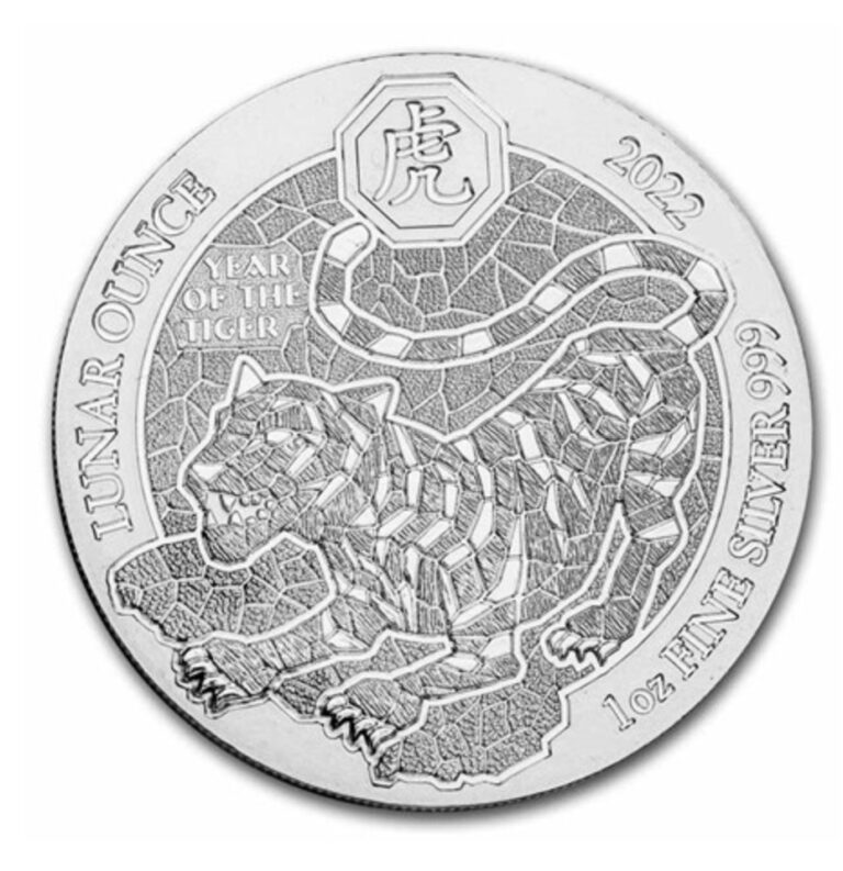 Read more about the article 2022 Rwanda -Year of the Tiger 1 oz .999 silver coin-sealed