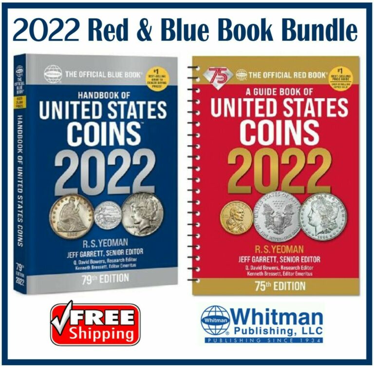 Read more about the article New 2022 Official Red Book Price Guide United States US Coin + Blue Book New Lot