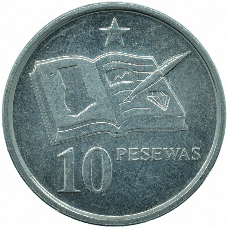 Read more about the article COIN / GHANA 2007 / 10 PESEWAS   #WT26693