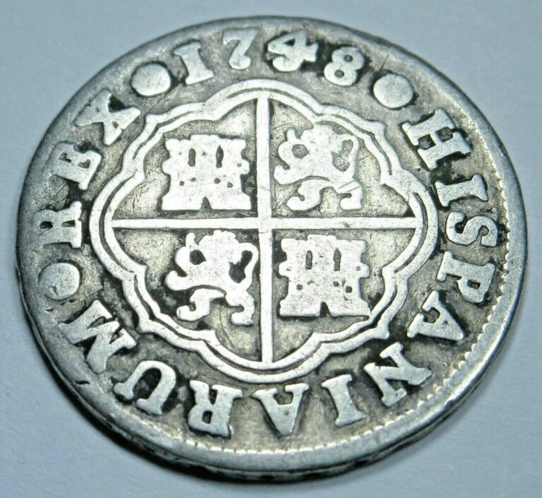 Read more about the article 1748 Spanish Silver 1 Reales Antique 1700’s Colonial Cross Pirate Treasure Coin