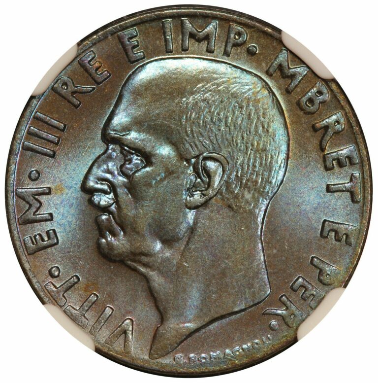 Read more about the article 1940-R Albania 0.10 Lek Aluminum-Bronze Coin – NGC MS 65 – KM# 28 – TOP POP