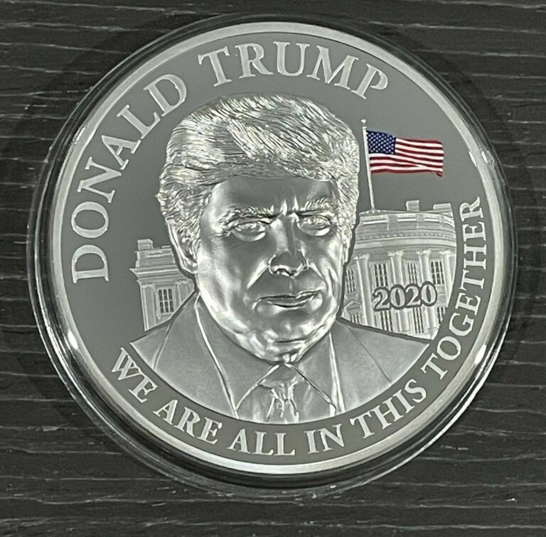 Read more about the article 2020 Cameroon S5000F Donald Trump High Relief 5oz Silver