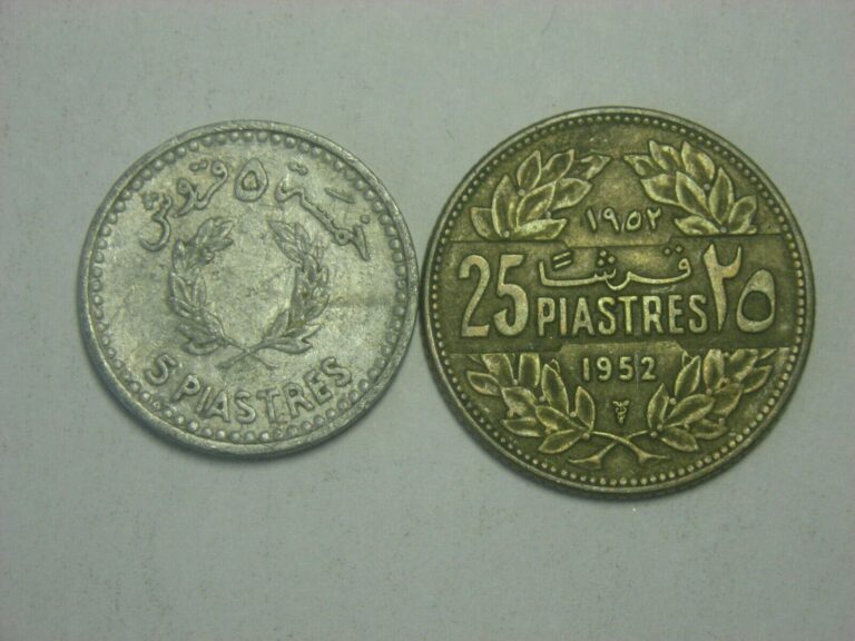Read more about the article Lebanon  5 and 25  Piastres  1952 – 1954
