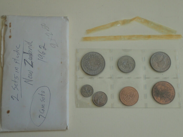 Read more about the article 1962 New Zealand Uncirculated Set Of 7 Coins