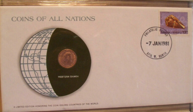 Read more about the article Coins of All Nations Western Samoa 1 Sene 1974 UNC