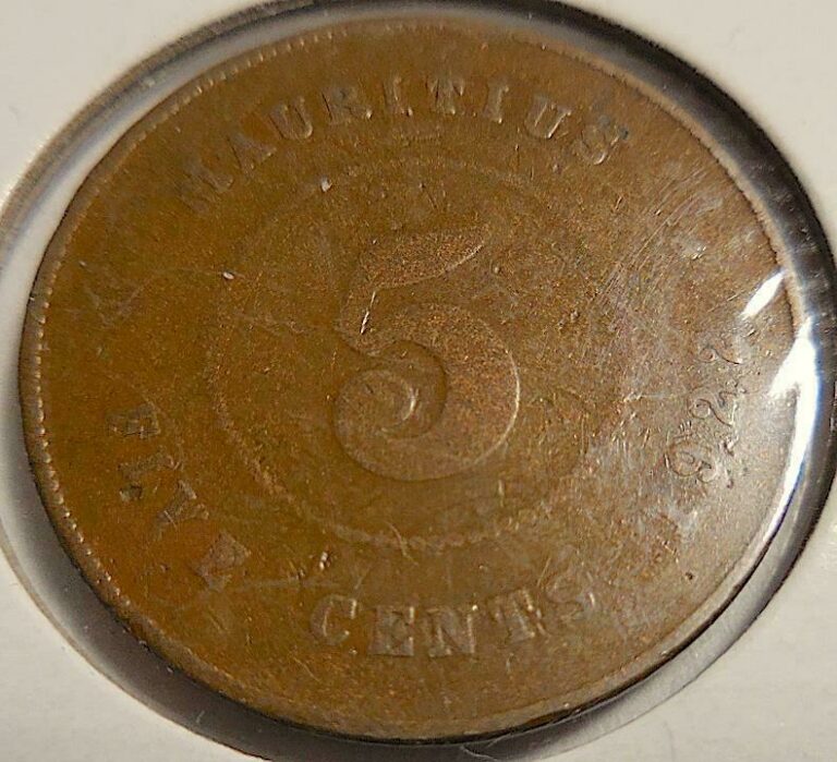 Read more about the article 1922 BRITISH AFRICA MAURITIUS Five Cent Coin