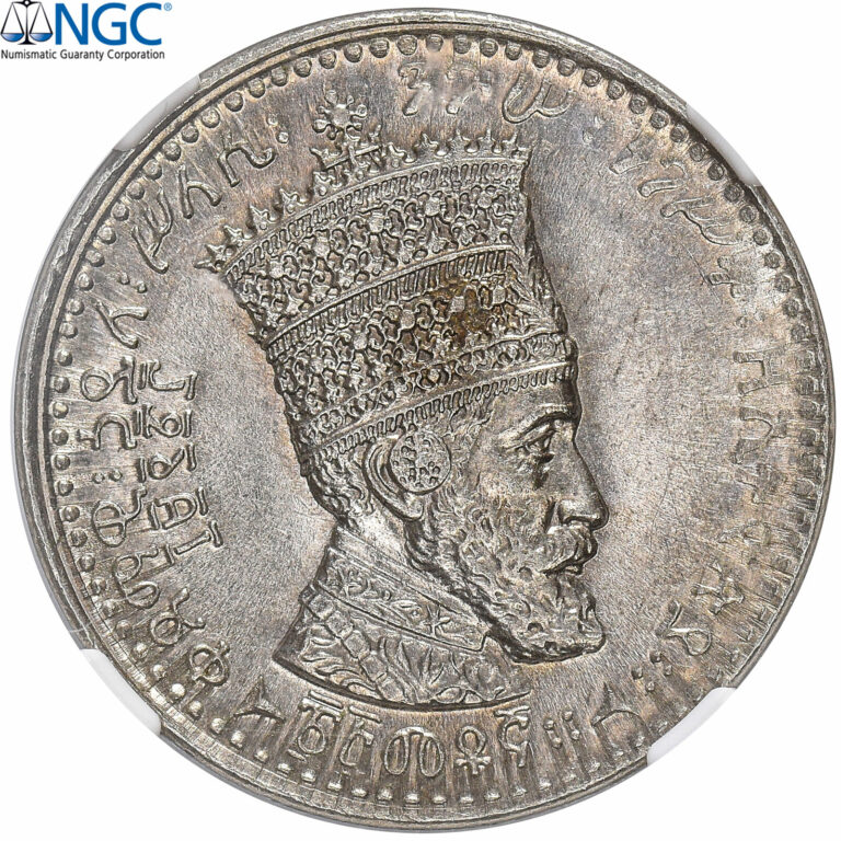 Read more about the article [#868280] Coin  Ethiopia  Haile Selassie I  25 Matonas  1931  NGC  MS64  MS(64)