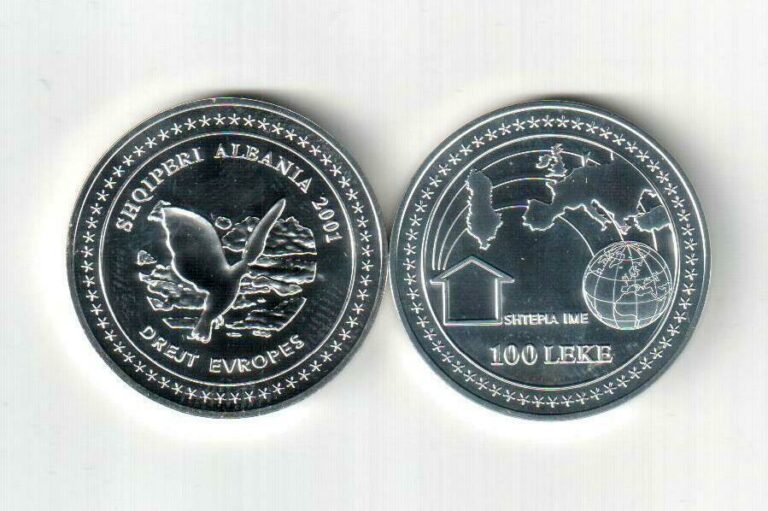 Read more about the article Albania Coin 100 Leke  2001. Albania’s European Integration. Silver BU UNC