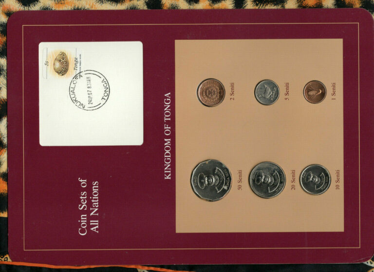 Read more about the article Coin Sets of All Nations Tonga UNC 1 2 5 10 20 50 Seniti 1990