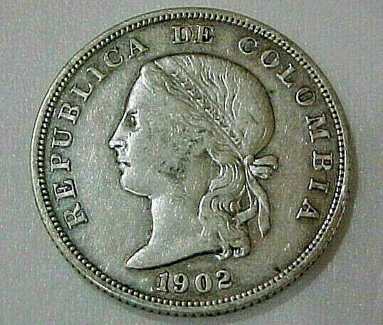 Read more about the article High Grade Colombia 1902-P 50 Centavos 835 Silver Colombian Coin 1Year type coin