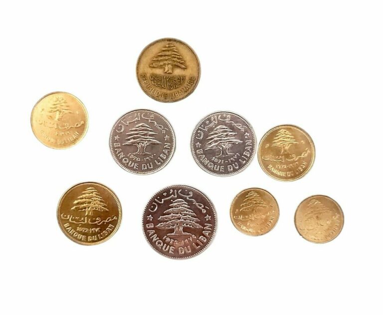 Read more about the article OLD Lebanon Coin Lot – 1960- 1970’s- 9 Uncommon Older Coins – Lot Unc Details
