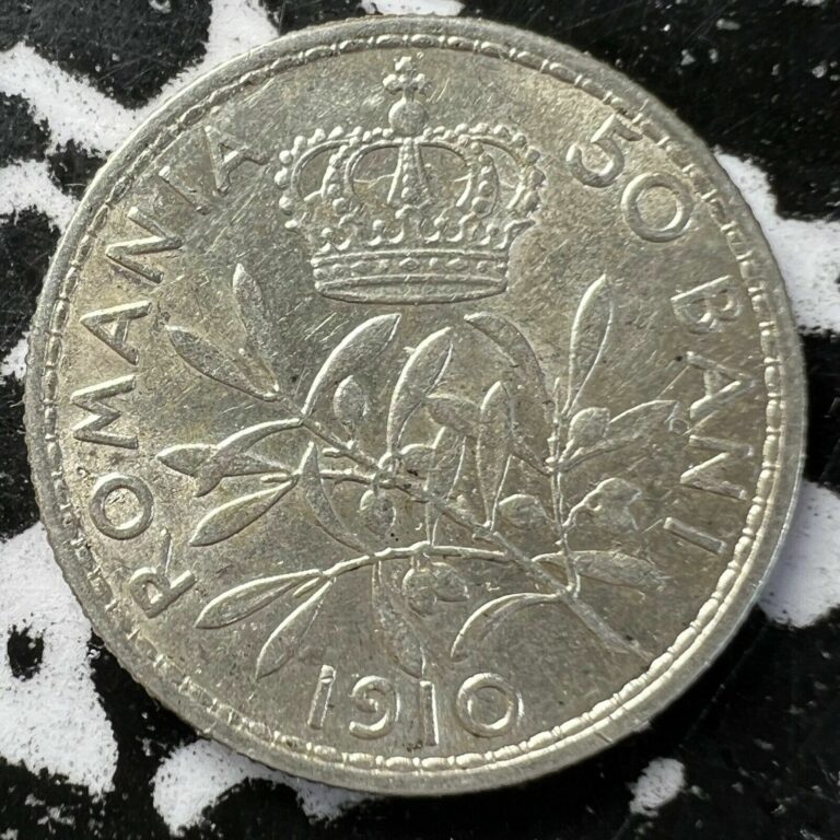 Read more about the article 1910 Romania 50 Bani Lot#W1049 Silver!