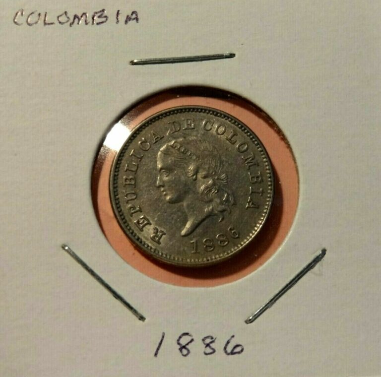 Read more about the article 1886 COLOMBIA 5 CENTAVOS World Colombian Coin