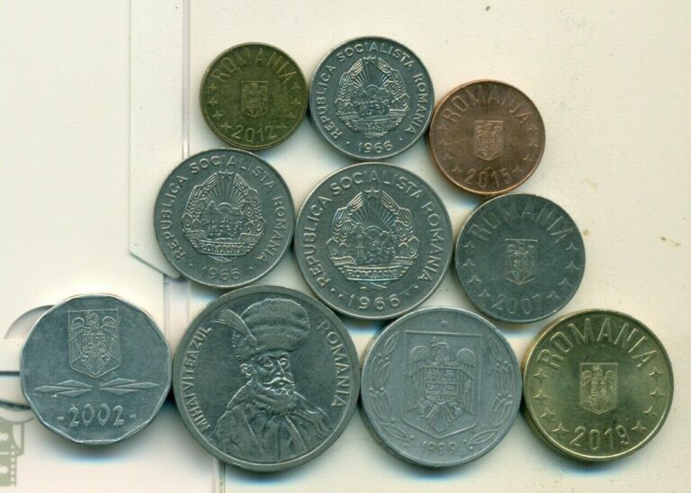 Read more about the article 10 DIFFERENT COINS from ROMANIA (10 DIFFERENT DENOMINATIONS)..Lot #2