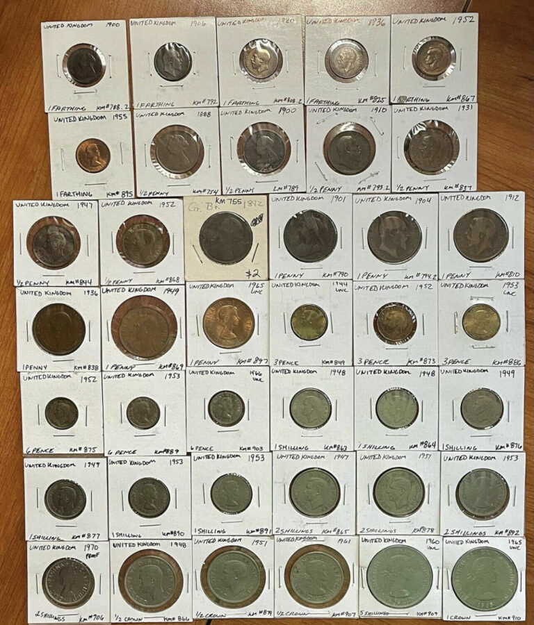 Read more about the article United Kingdom  – Lot Of 40 Coins