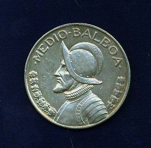 Read more about the article PANAMA  1934  1/2 BALBOA  SILVER COIN  XF/AU  SCARCE DATE  ONLY 90 000 MINTED