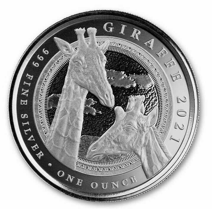 Read more about the article *NEW* 2021 Equatorial Guinea Giraffe 1 oz Silver Coin Ships Now