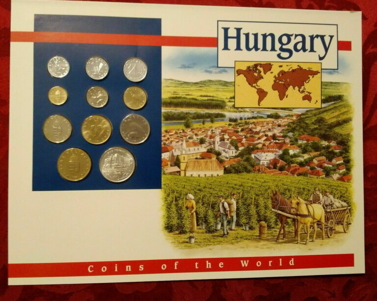 Read more about the article Coins of the World Hungary 1993-1996 2 5 10 100 200 forint 1993 Brilliant UNC