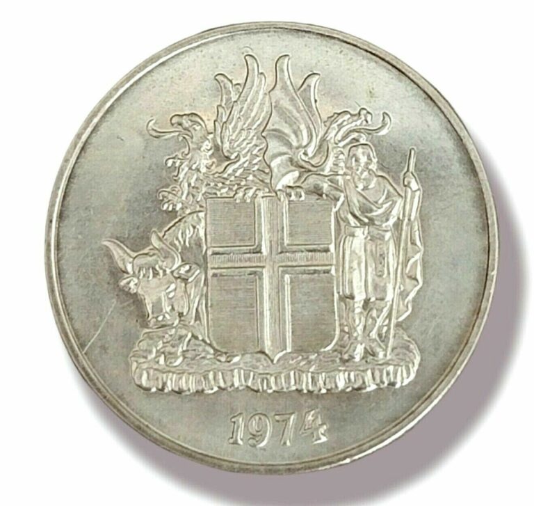 Read more about the article 1974 10  Kronur Iceland Coin ICELAND UNC KRONUR