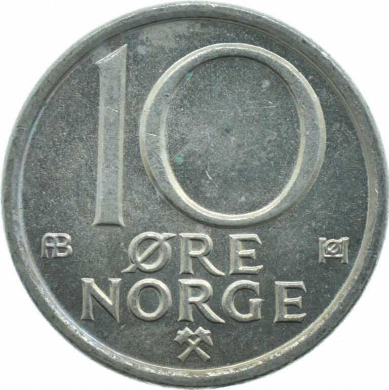 Read more about the article NORWAY  10 Ore  1978 Copper-Nickel  #WT17381