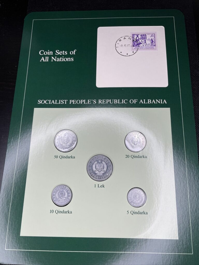 Read more about the article Coins of all Nations Albania – 5 Coins and Stamp